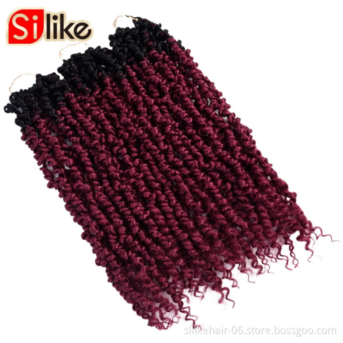 Passion Twist Hair Ombre Blonde 18 inch  Water Wave Crochet Braids for Passion Twist Braidingr Hair Extensions(18"  BUG)